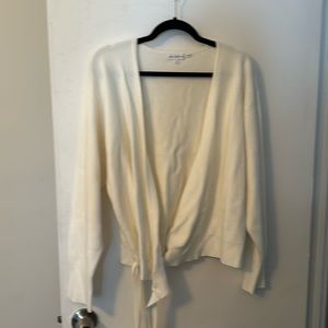 NWT Good American cream sweater with tie waist size 6 = 3XL